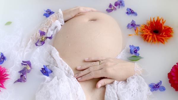 Zwanger melkbad
